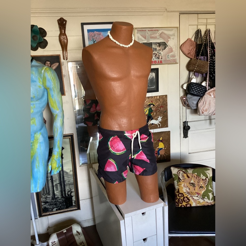 H&M Black Watermelon swim trunks